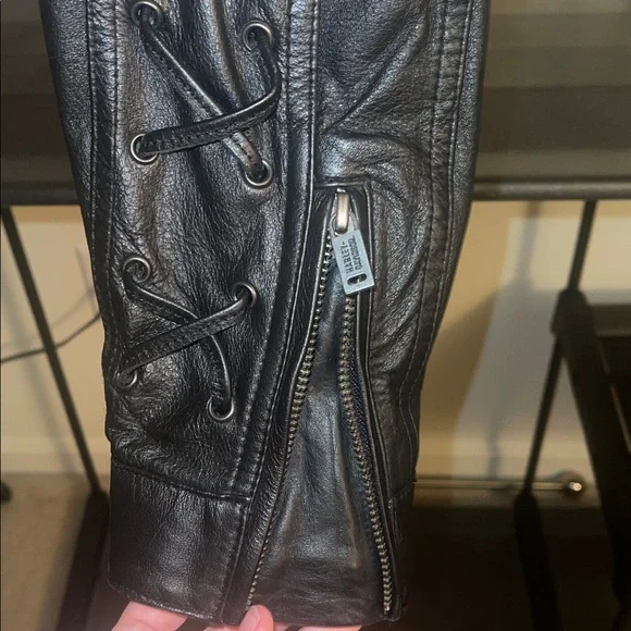 EXTREMELY RARE Harley-Davidson Black Leather Motorcycle Jacket - Picture 6 of 14